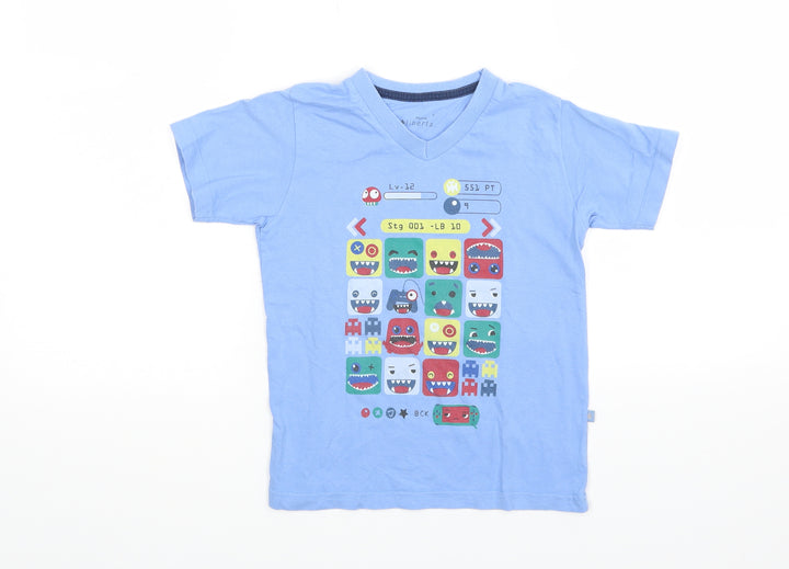 liberta Boys Blue Basic T-Shirt Size 4 Years - Monsters