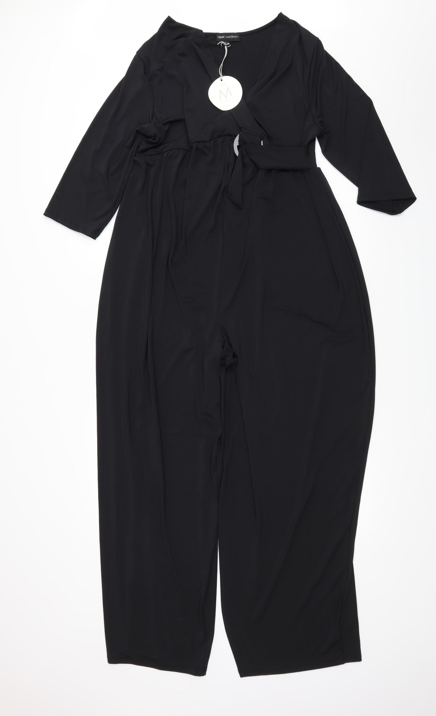 NEXT Womens Black   Trousers One-Piece Size 16 L26 in