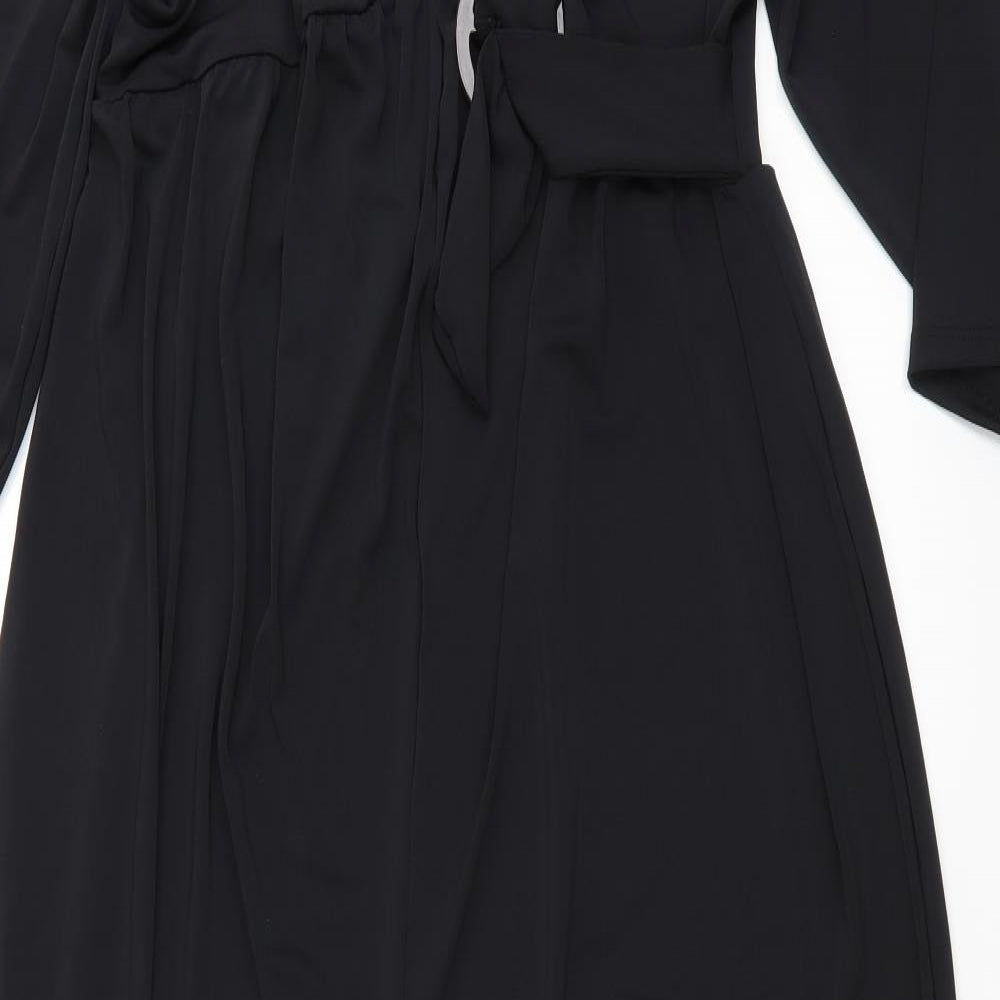 NEXT Womens Black   Trousers One-Piece Size 16 L26 in