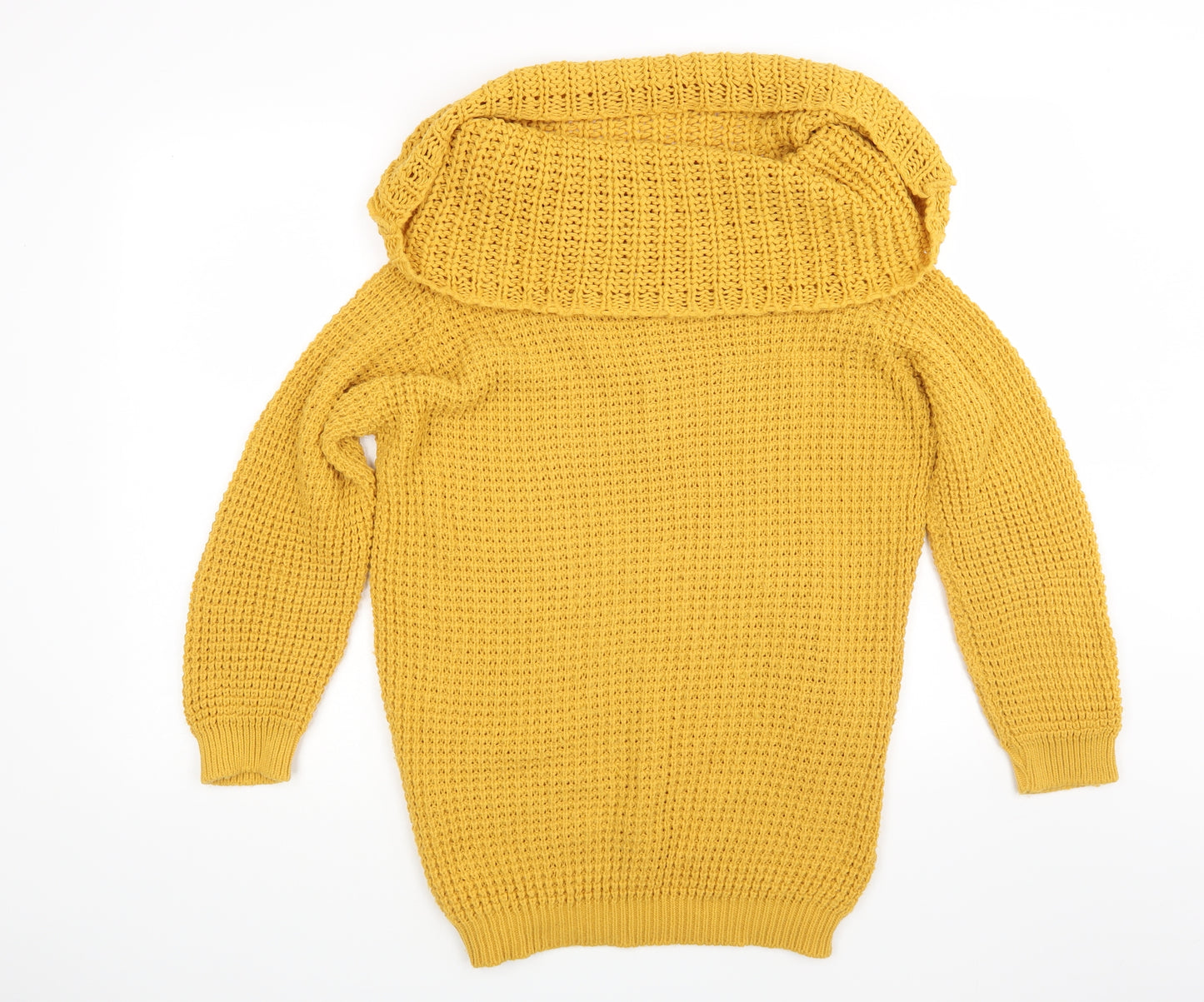 QED London Womens Yellow  Knit Pullover Jumper Size M