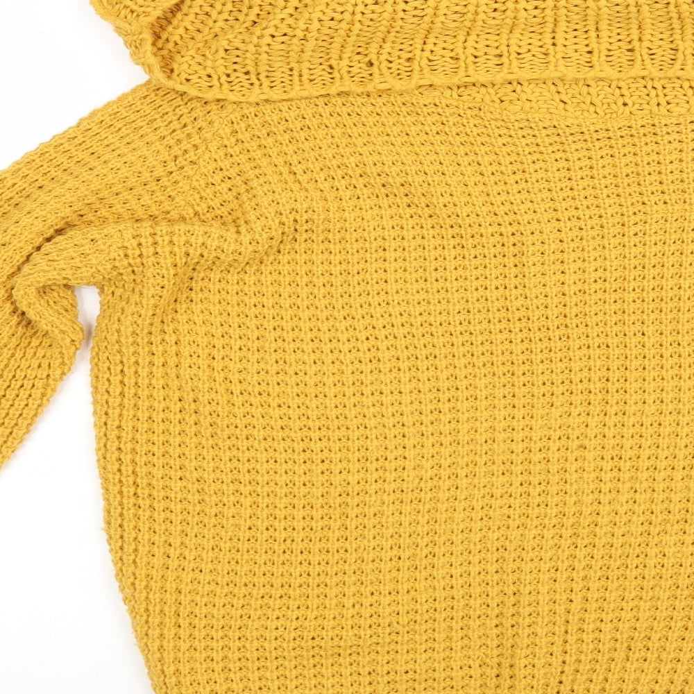 QED London Womens Yellow  Knit Pullover Jumper Size M