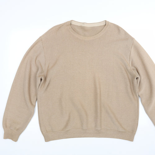 Marks and Spencer Mens Brown  Knit Pullover Jumper Size XL