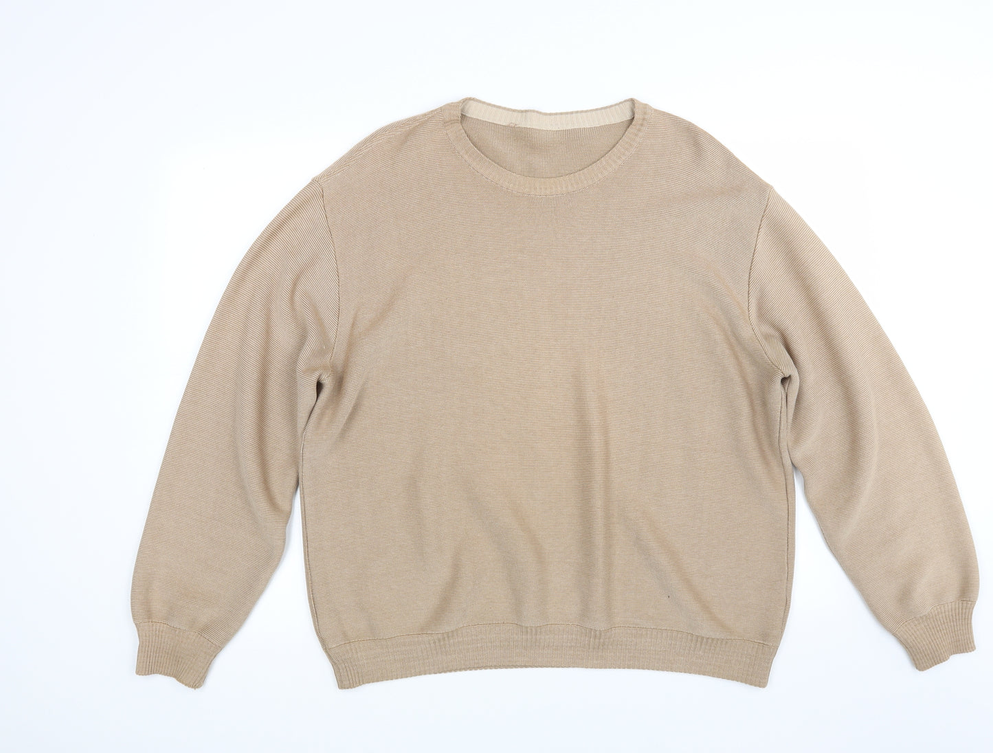 Marks and Spencer Mens Brown  Knit Pullover Jumper Size XL