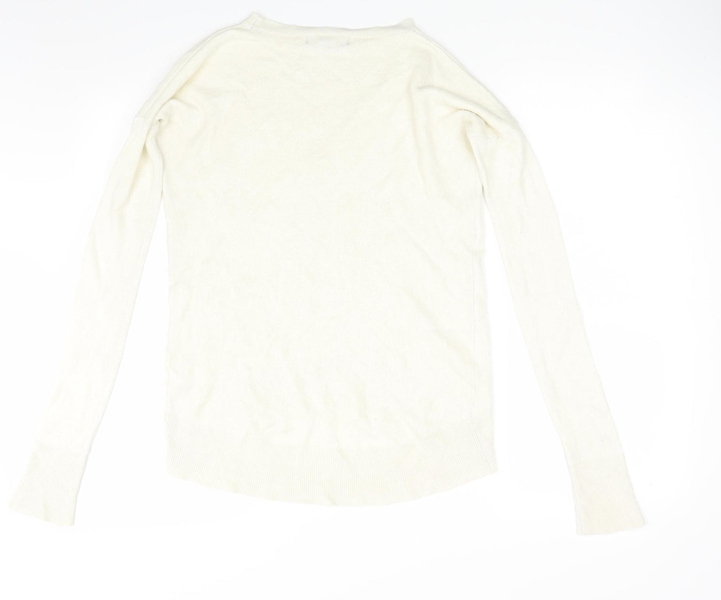 Primark Womens Ivory  Knit Pullover Jumper Size 2XS