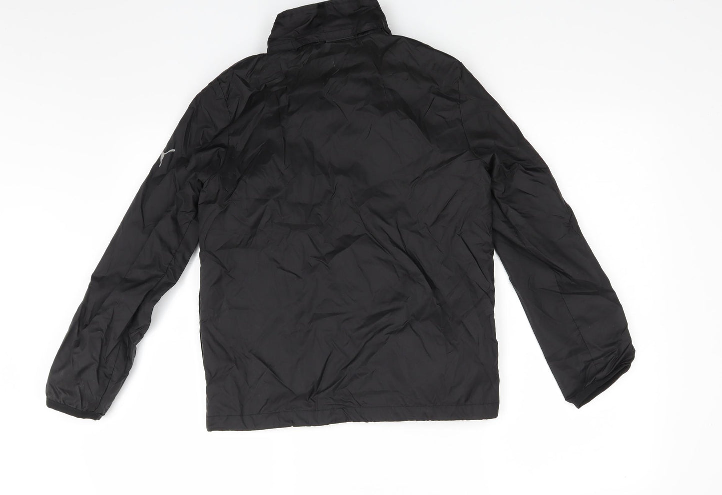 PUMA Boys Black   Basic Coat Coat Size 11-12 Years