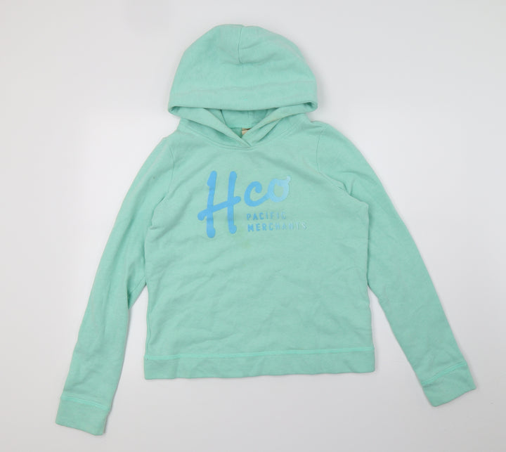 Hollister Womens Green Jersey Pullover Hoodie Size M - HCO Pacific merchants