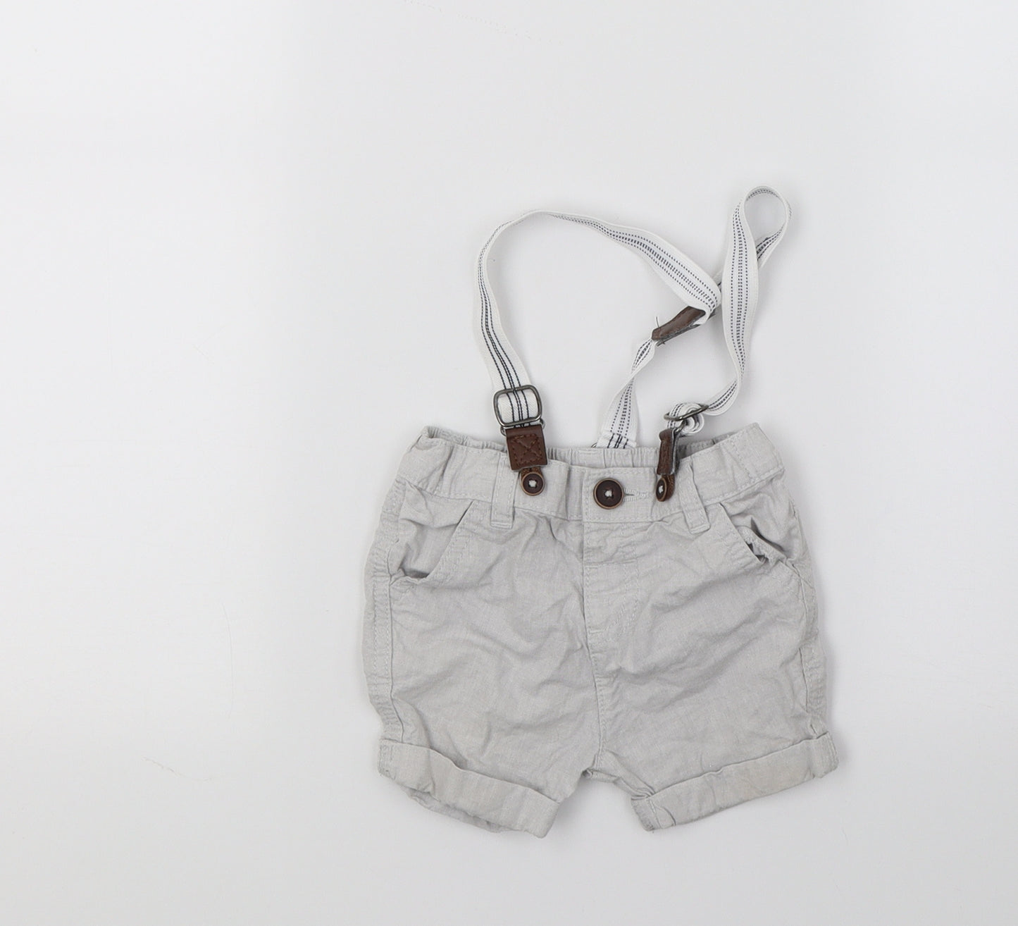 F&F Boys Grey   Cropped Trousers Size 6-9 Months