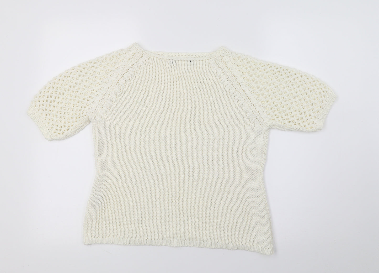 Preworn Womens Ivory  Knit Pullover Jumper Size S