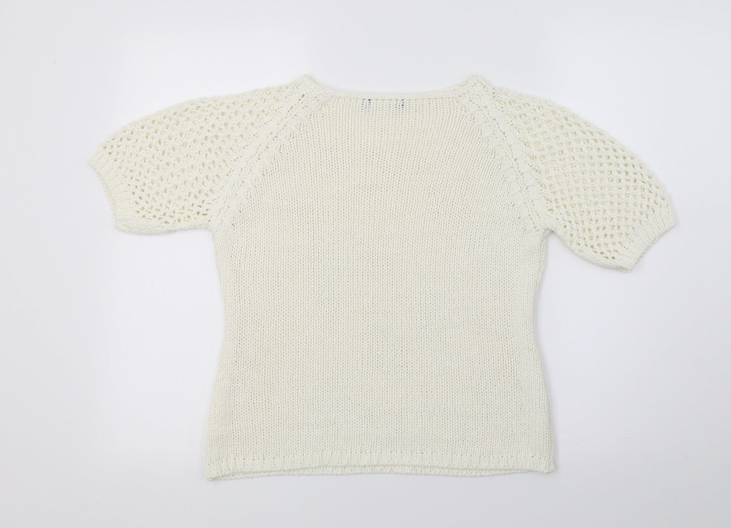 Preworn Womens Ivory  Knit Pullover Jumper Size S