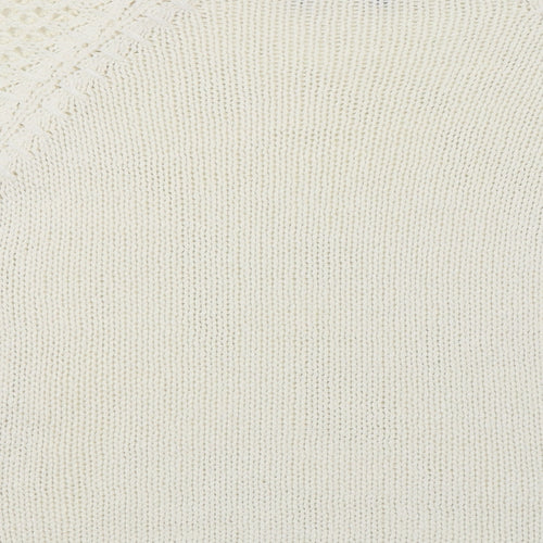 Preworn Womens Ivory  Knit Pullover Jumper Size S