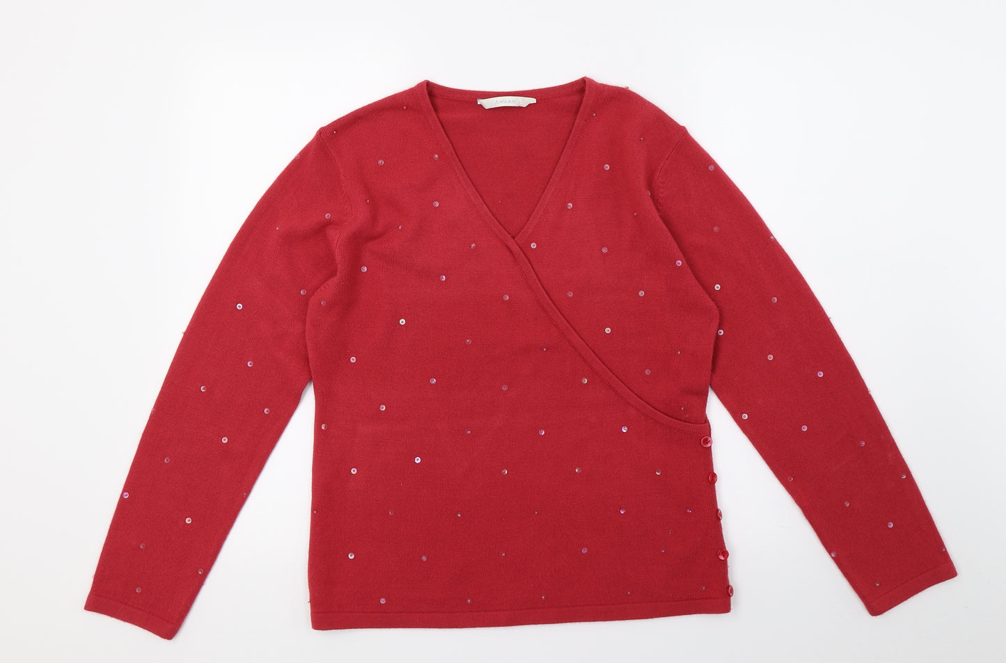 Award Womens Pink  Knit Pullover Jumper Size S