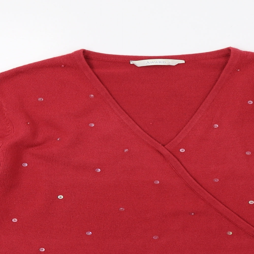 Award Womens Pink  Knit Pullover Jumper Size S