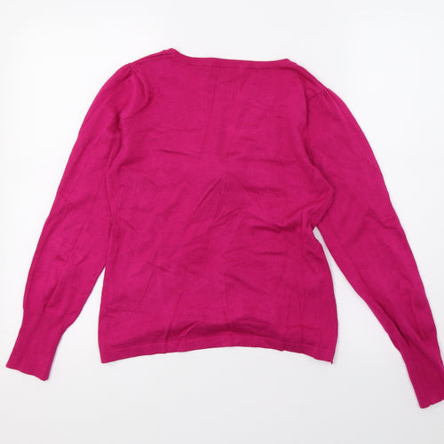 Marks and Spencer Womens Purple  Knit Pullover Jumper Size 8