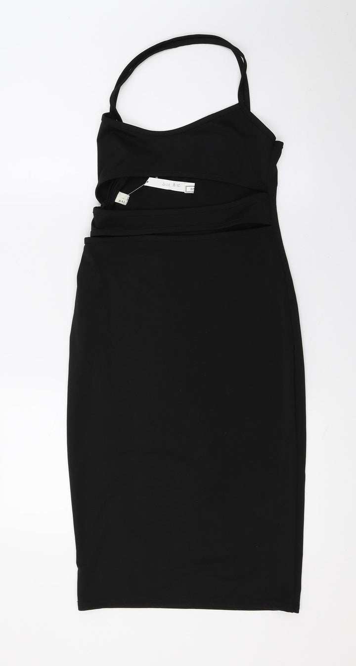 Baluoke Womens Black Bodycon Size 8 - Cut Out