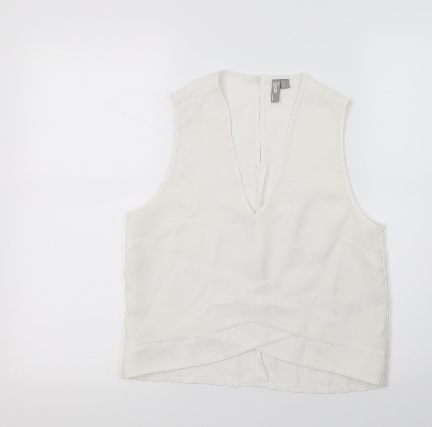 ASOS Womens White   Basic Blouse Size 8
