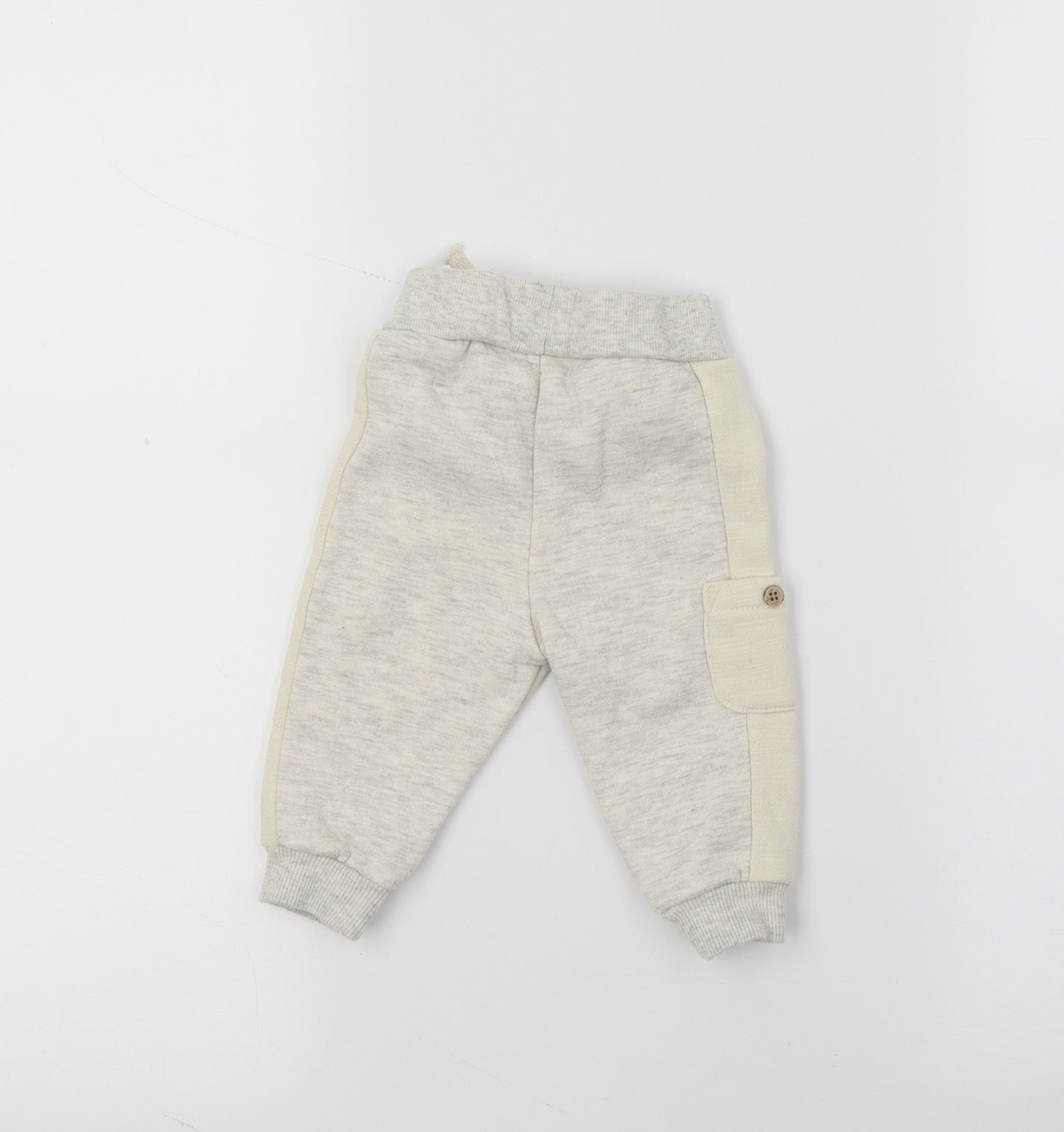 Primark Baby Grey  Jersey Jogger Trousers Size 3-6 Months  - Always smiling