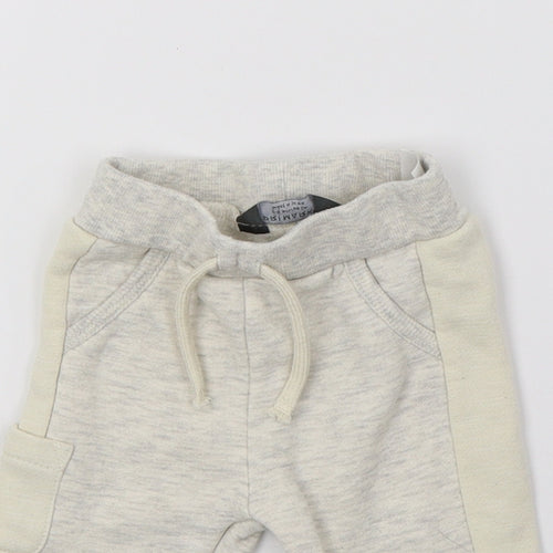 Primark Baby Grey  Jersey Jogger Trousers Size 3-6 Months  - Always smiling