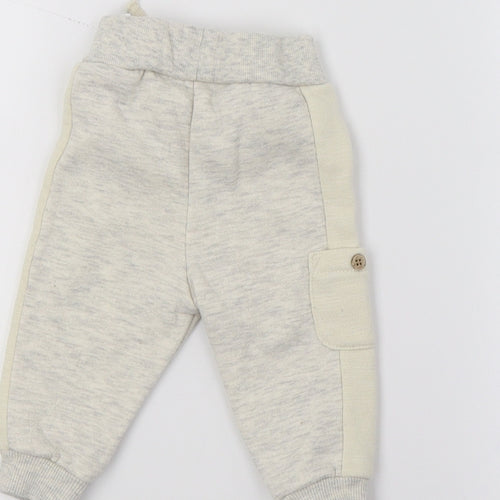 Primark Baby Grey  Jersey Jogger Trousers Size 3-6 Months  - Always smiling