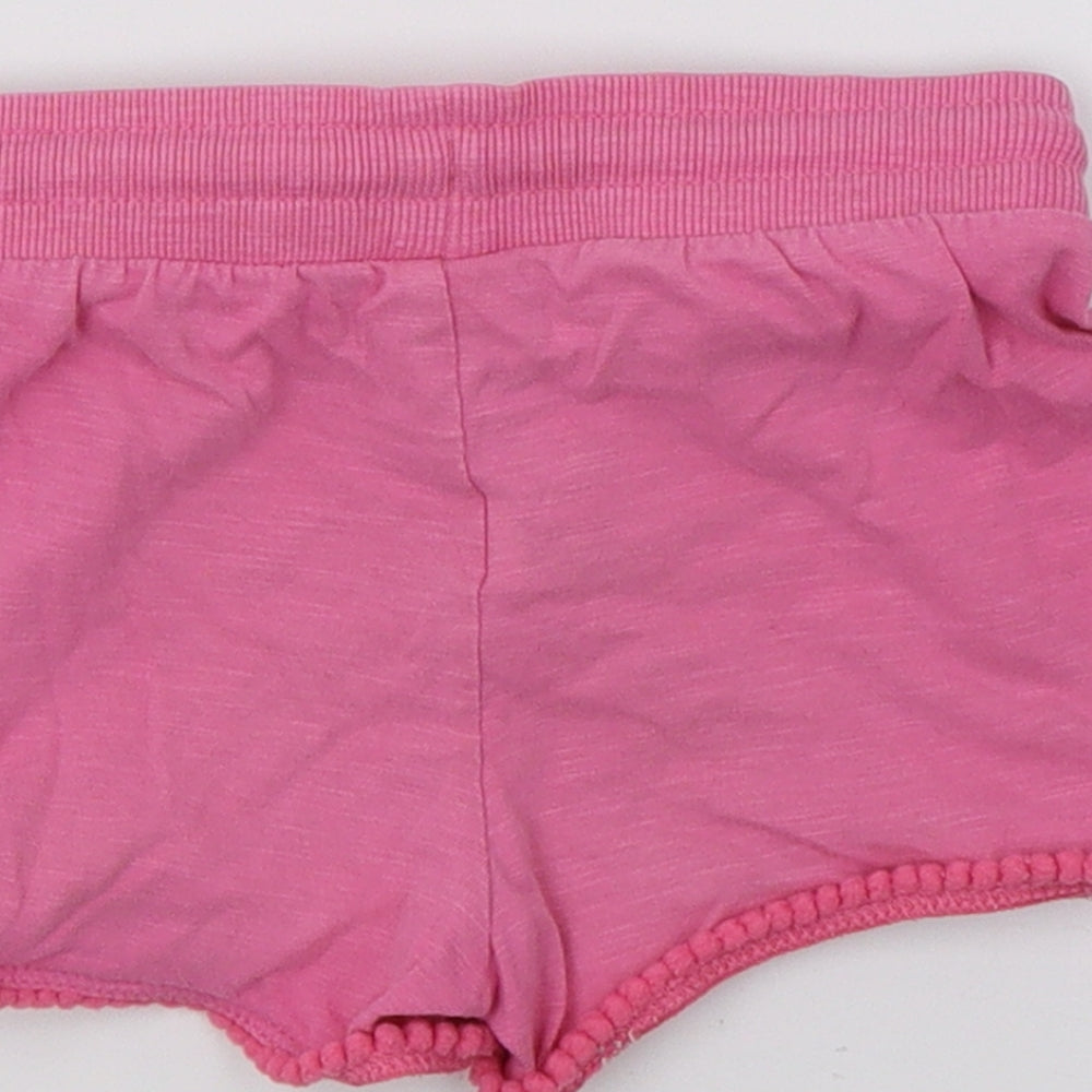F&F Girls Pink  Jersey Sweat Shorts Size 2-3 Years