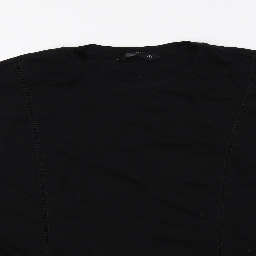 F&F Womens Black  Jersey Basic T-Shirt Size 20