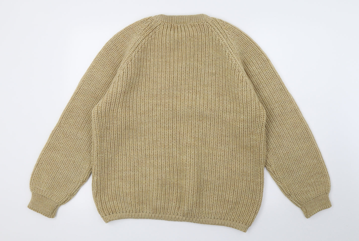 Kilspindie Mens Beige  Knit Pullover Jumper Size L