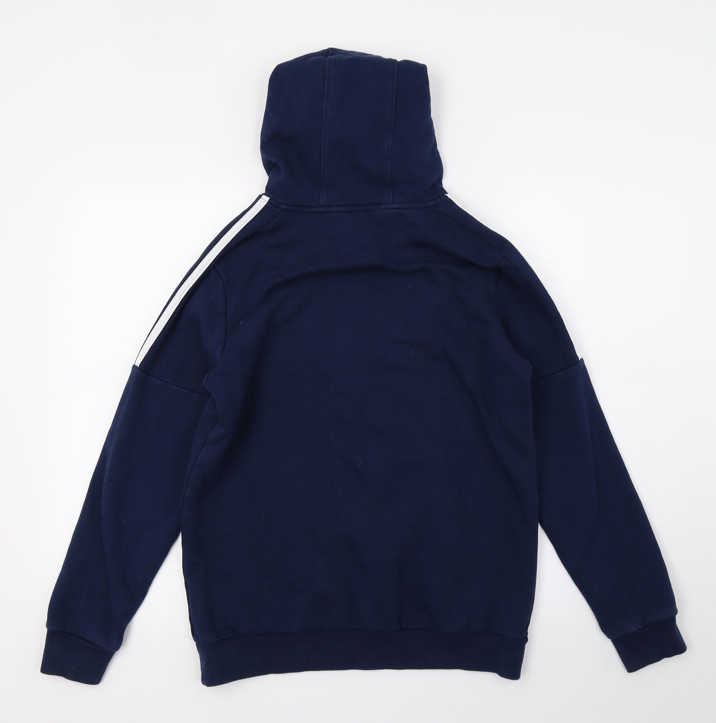 adidas Boys Blue  Jersey Pullover Hoodie Size 13-14 Years