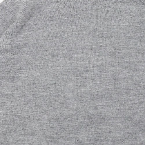 Choice Womens Grey  Knit Cardigan Jumper Size L