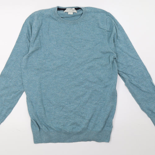 FF Mens Blue  Knit Pullover Jumper Size M