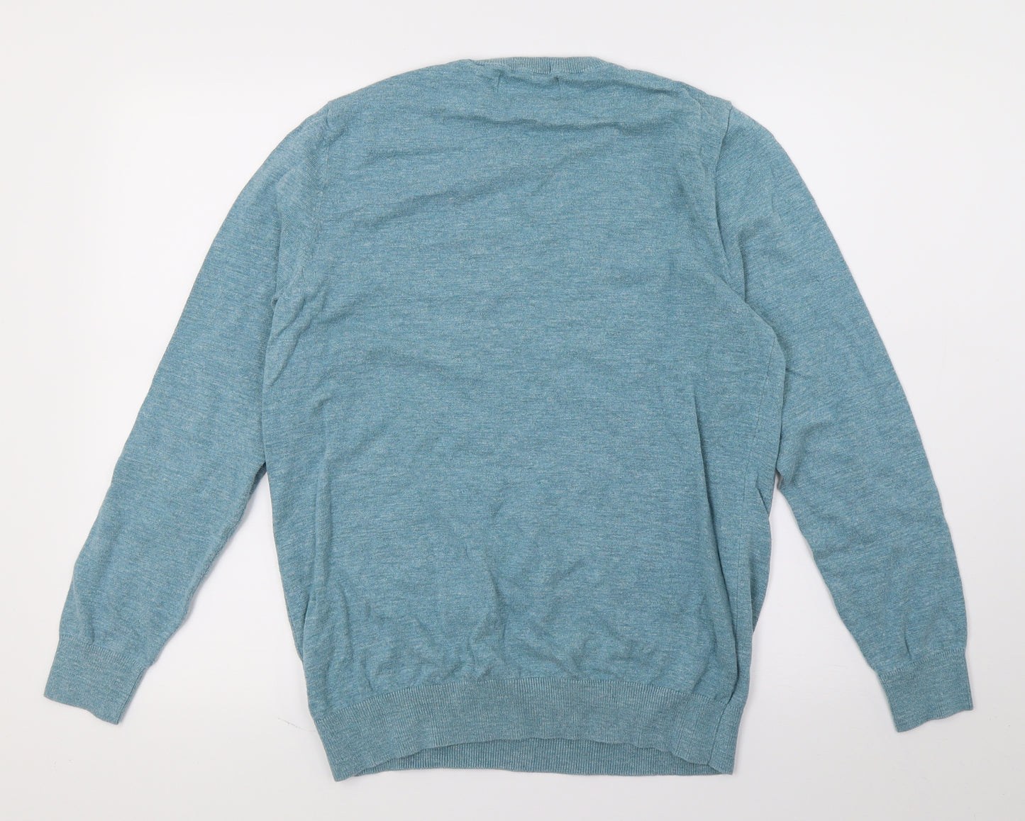 FF Mens Blue  Knit Pullover Jumper Size M