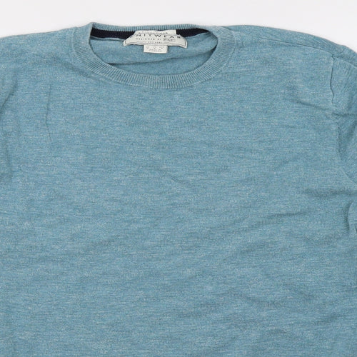 FF Mens Blue  Knit Pullover Jumper Size M