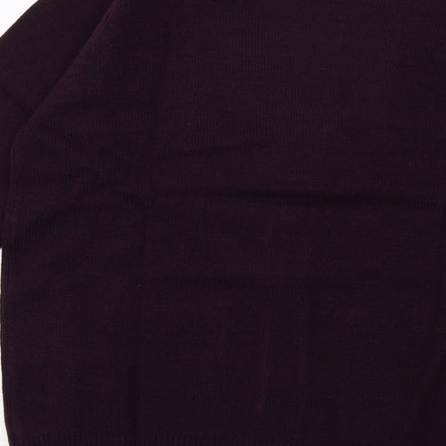 Daxon Womens Purple  Knit Cardigan Jumper Size 14