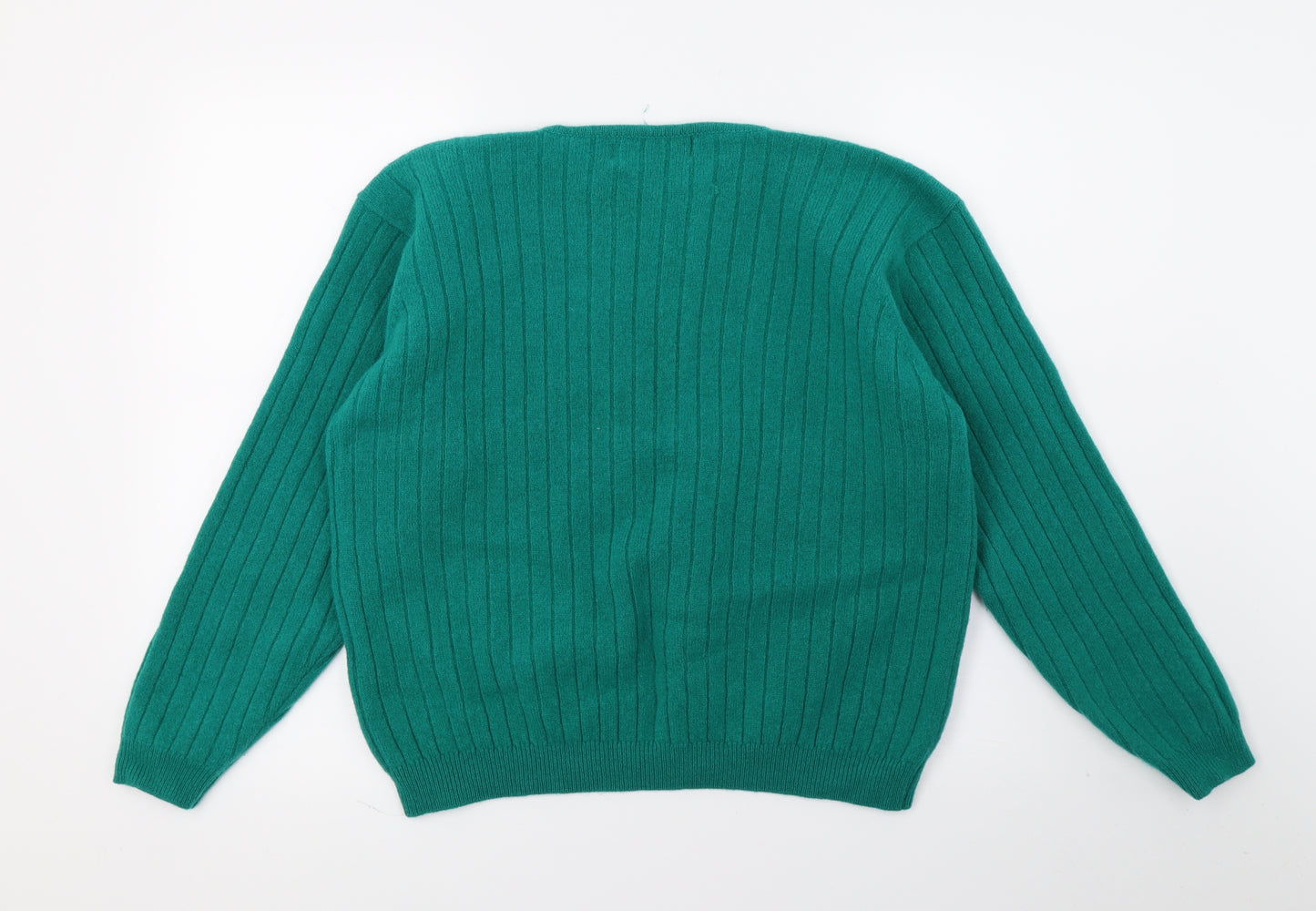 Edinburgh Womens Green  Knit Pullover Jumper Size 18