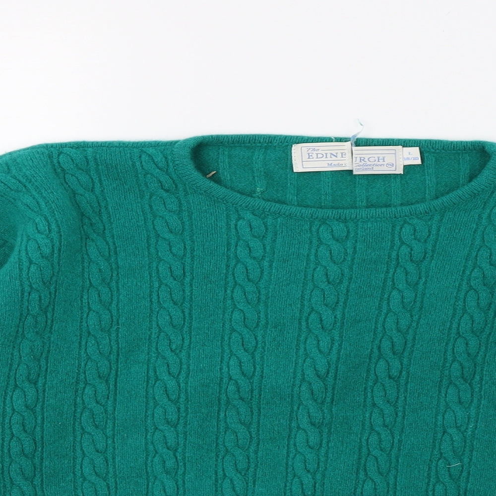 Edinburgh Womens Green  Knit Pullover Jumper Size 18