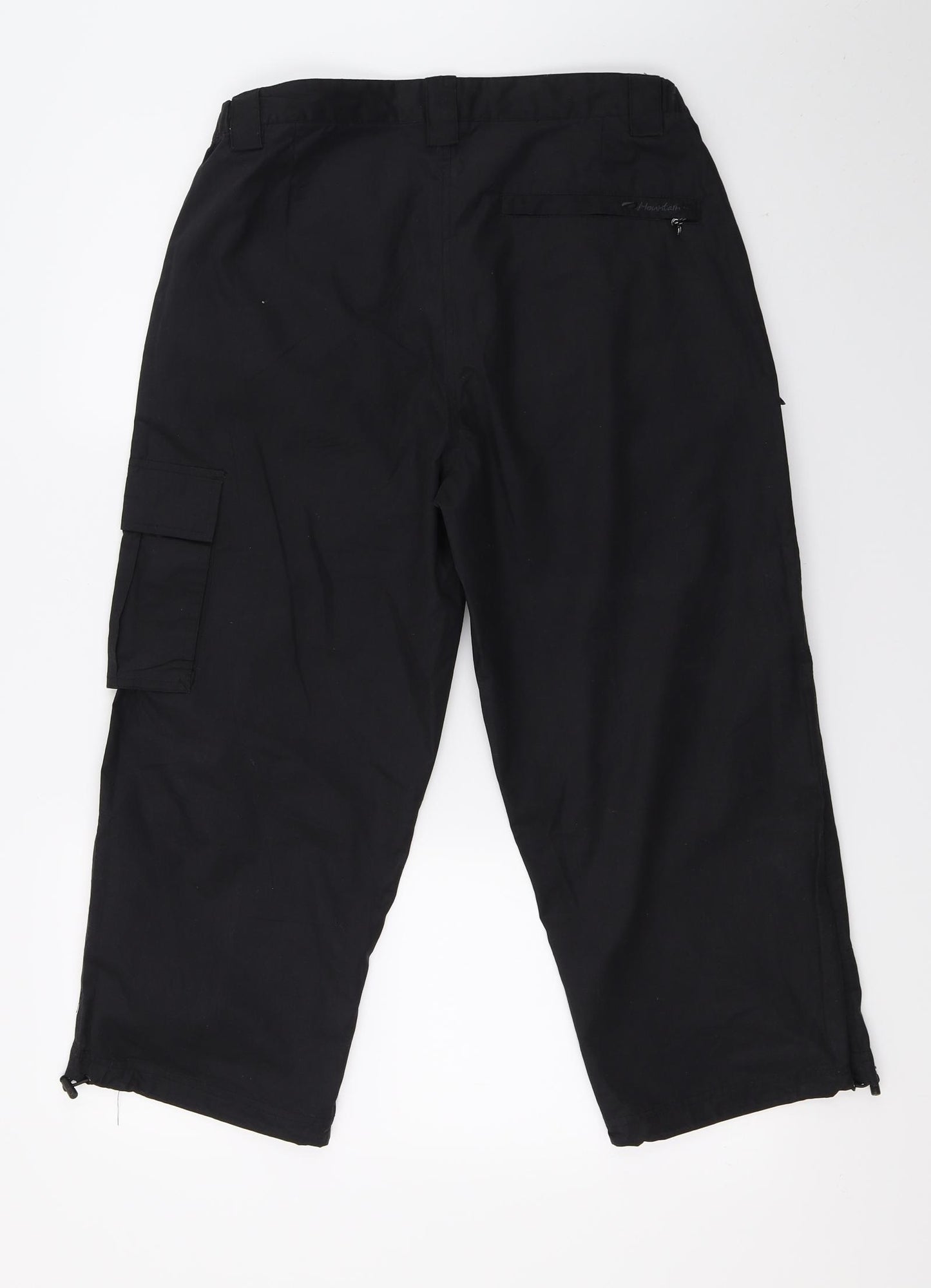 Mountain Life Womens Black   Cropped Trousers Size 10 L22 in