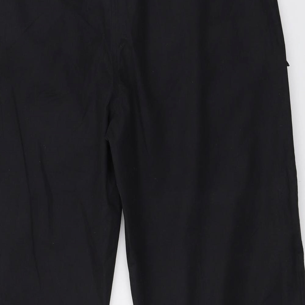 Mountain Life Womens Black   Cropped Trousers Size 10 L22 in