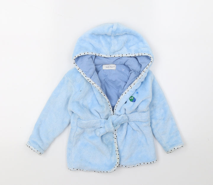 Early Days Boys Blue Colourblock Microfibre Cami Robe Size 6-9 Months