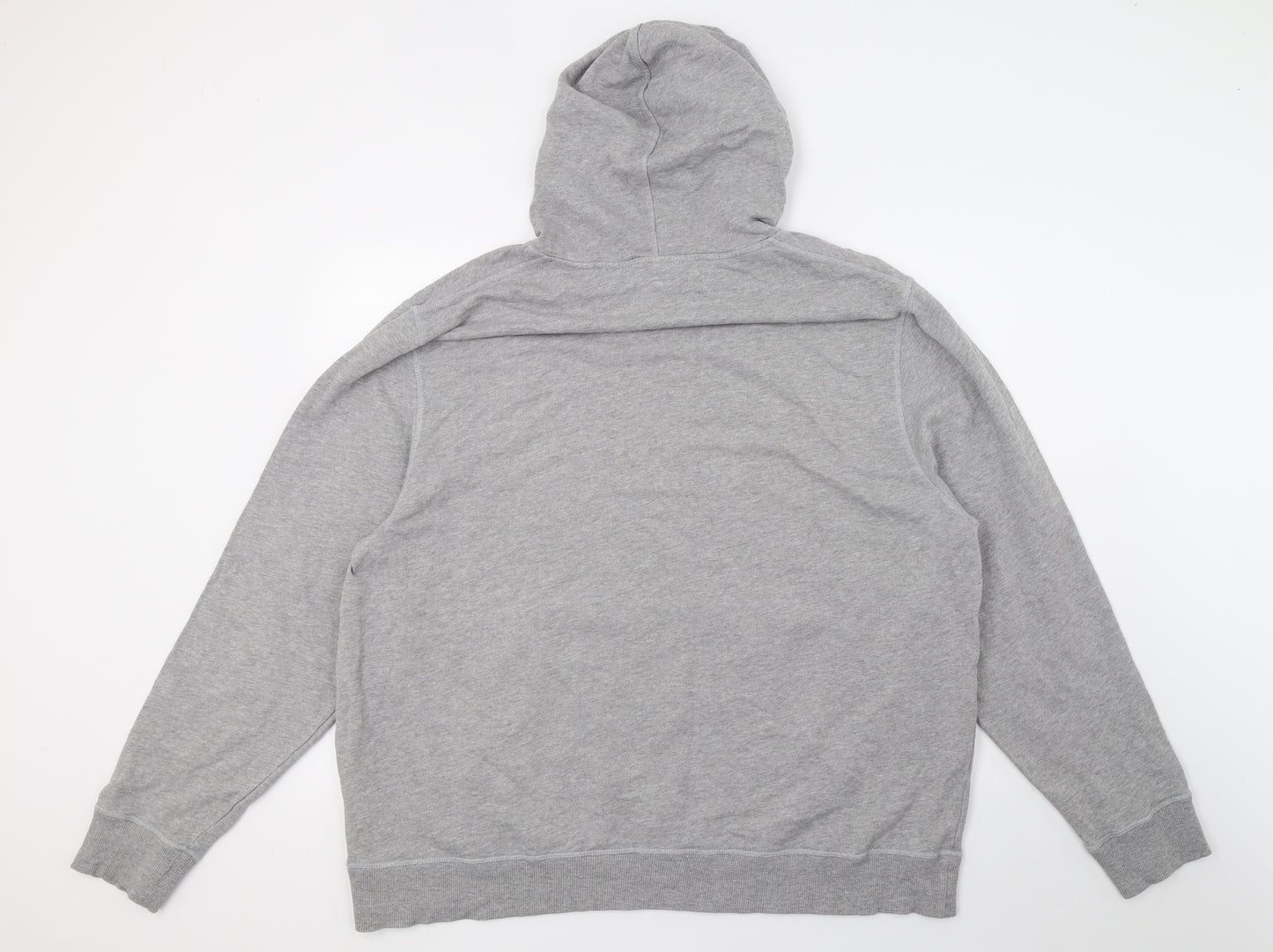 Hackett Mens Grey  Jersey Pullover Hoodie Size 2XL