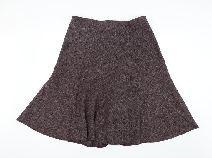 BHS Womens Purple Swing Skirt Size 38 in