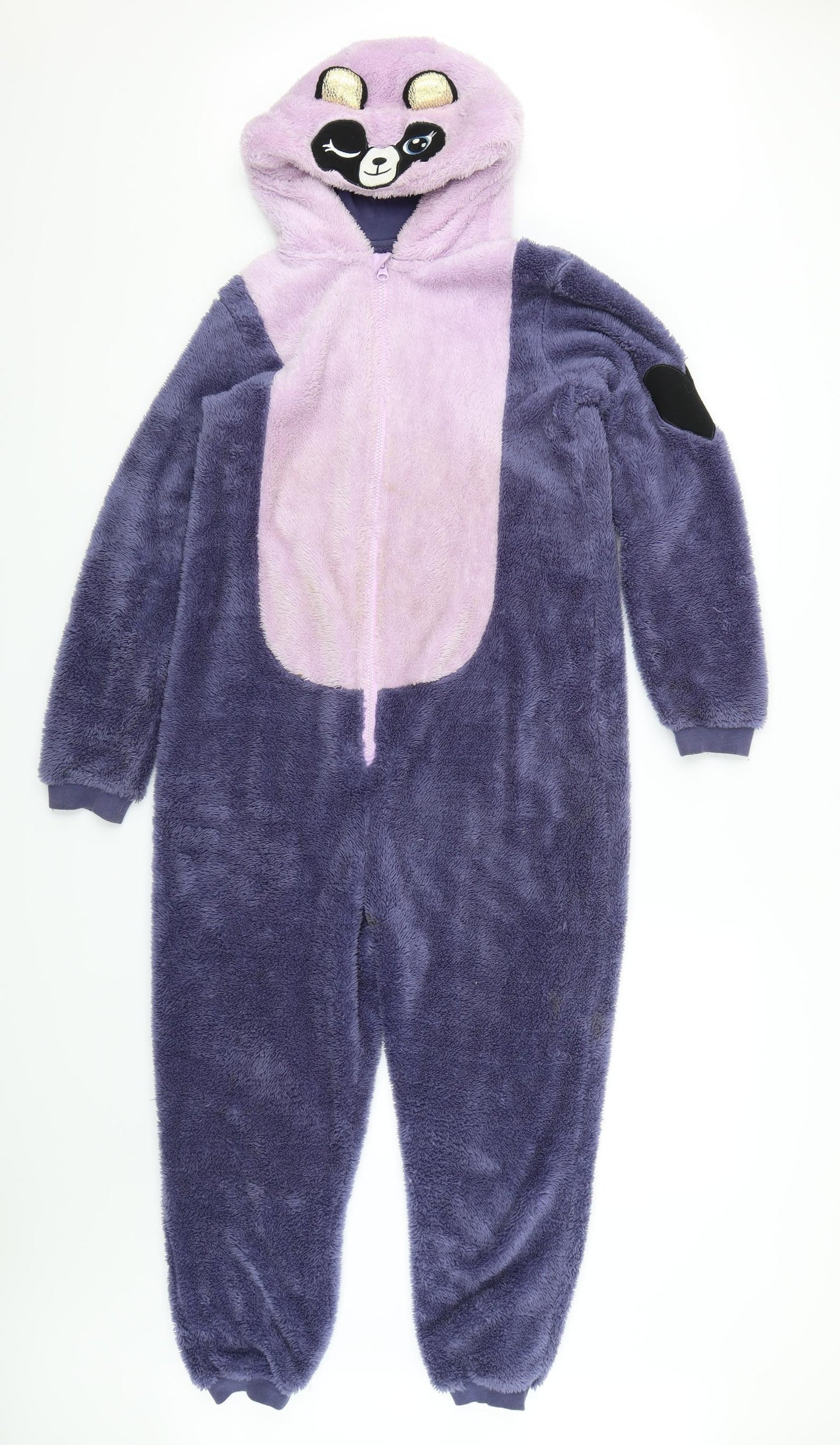 Pepperts! Girls Purple Solid  Top One Piece Size 10-11 Years  - Panda