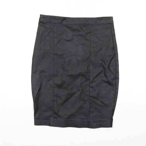 Topshop Womens Black   A-Line Skirt Size 10