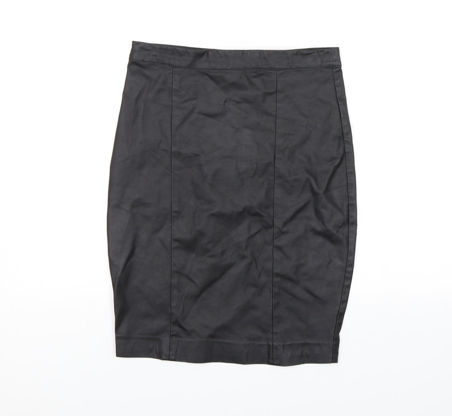 Topshop Womens Black   A-Line Skirt Size 10