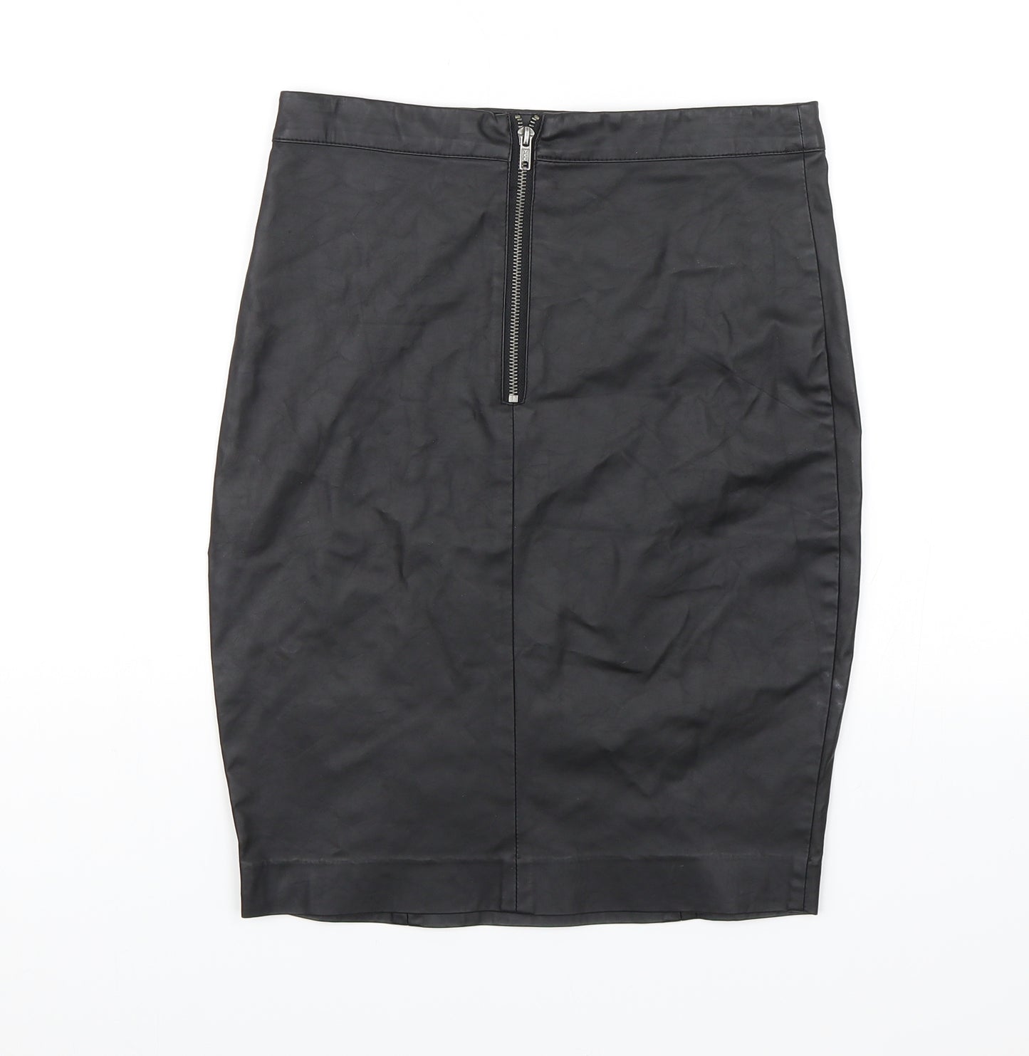 Topshop Womens Black   A-Line Skirt Size 10