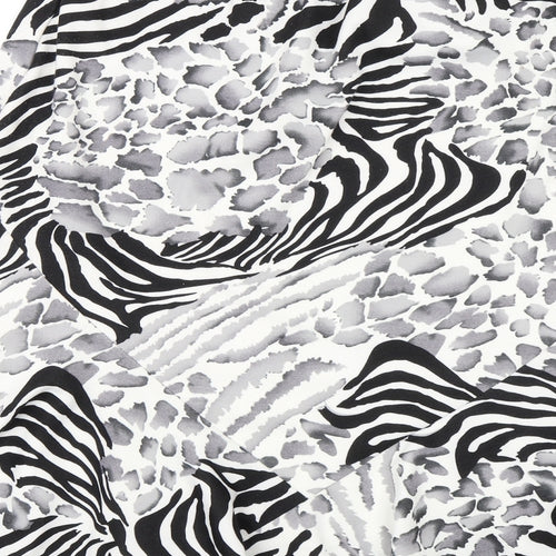 Saloos Womens White Animal Print  Swing Skirt Size 30 in
