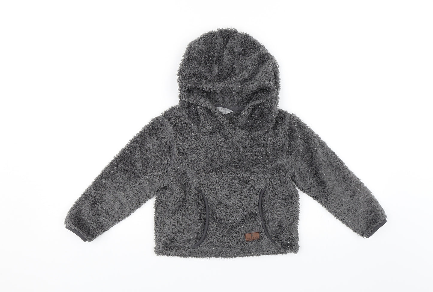 Higear Girls Grey   Pullover Hoodie Size 3-4 Years
