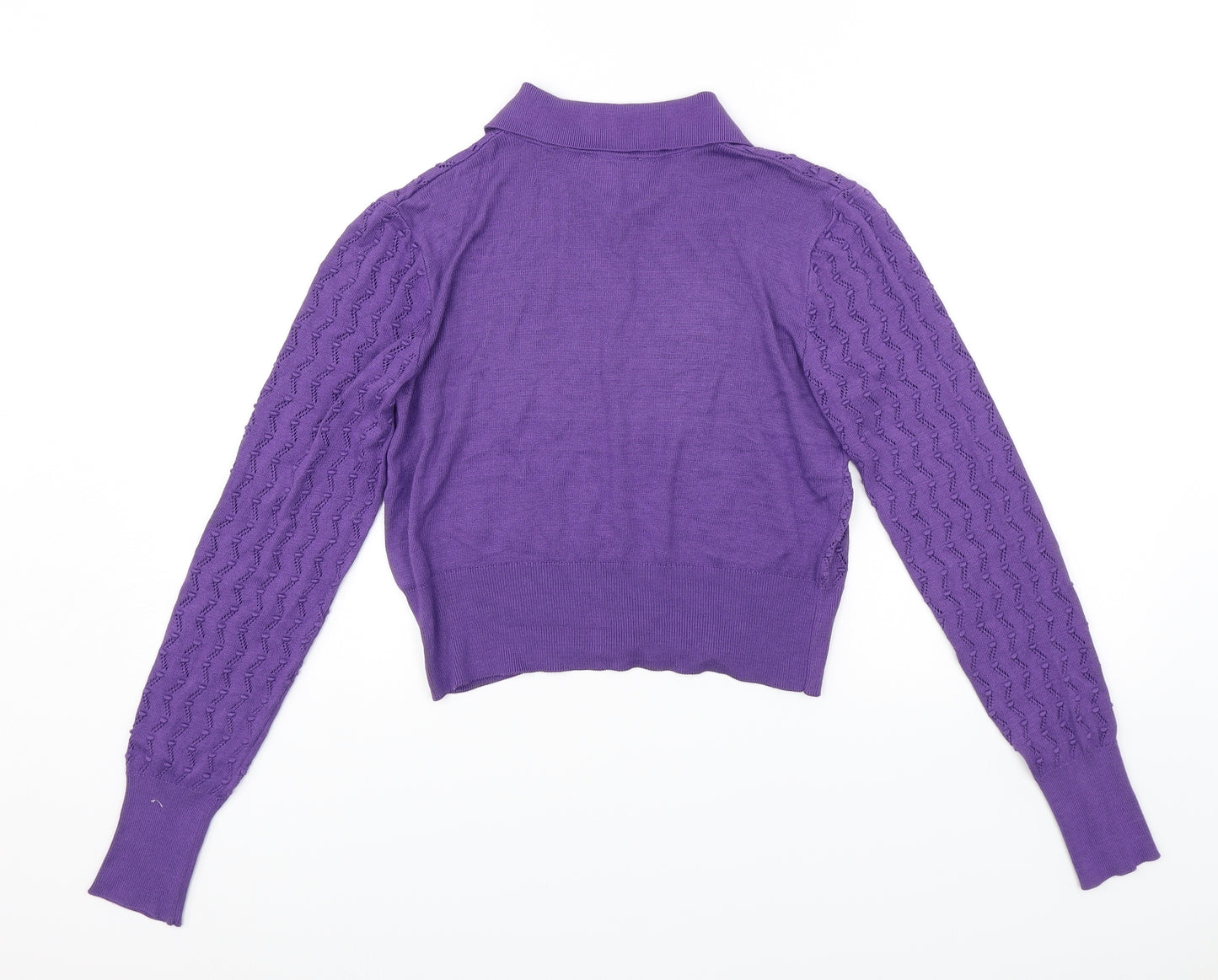 Warehouse Womens Purple   Cardigan Jumper Size S