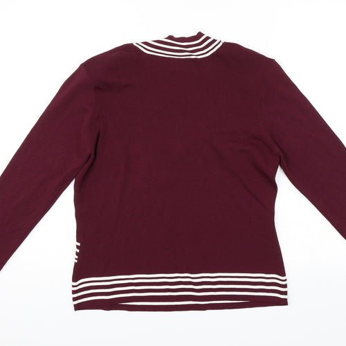 Roman Womens Purple   Pullover Jumper Size M
