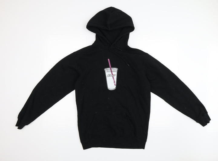 Preworn Womens Black Pullover Hoodie Size S - Charli