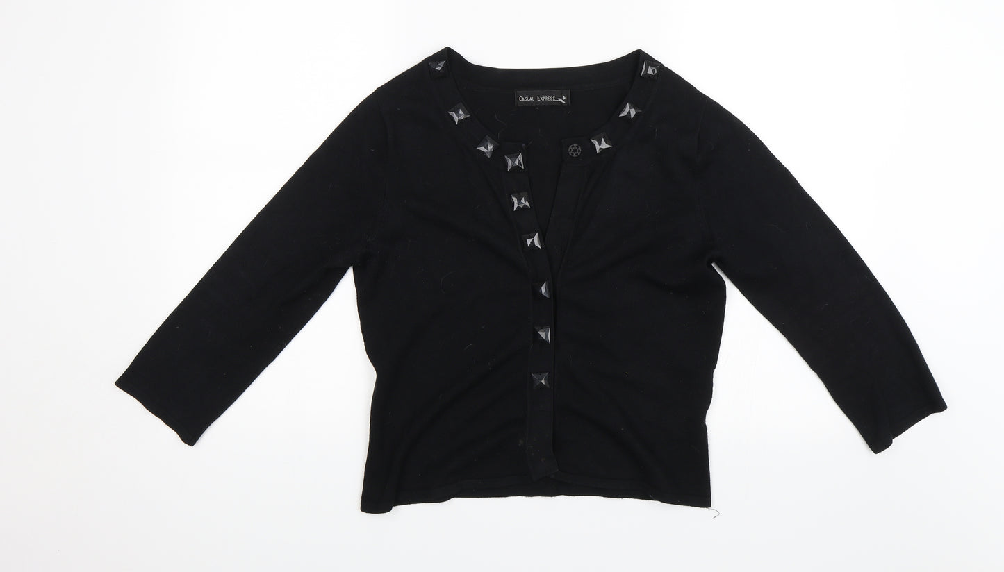 Casual Express Womens Black   Cardigan Jumper Size M
