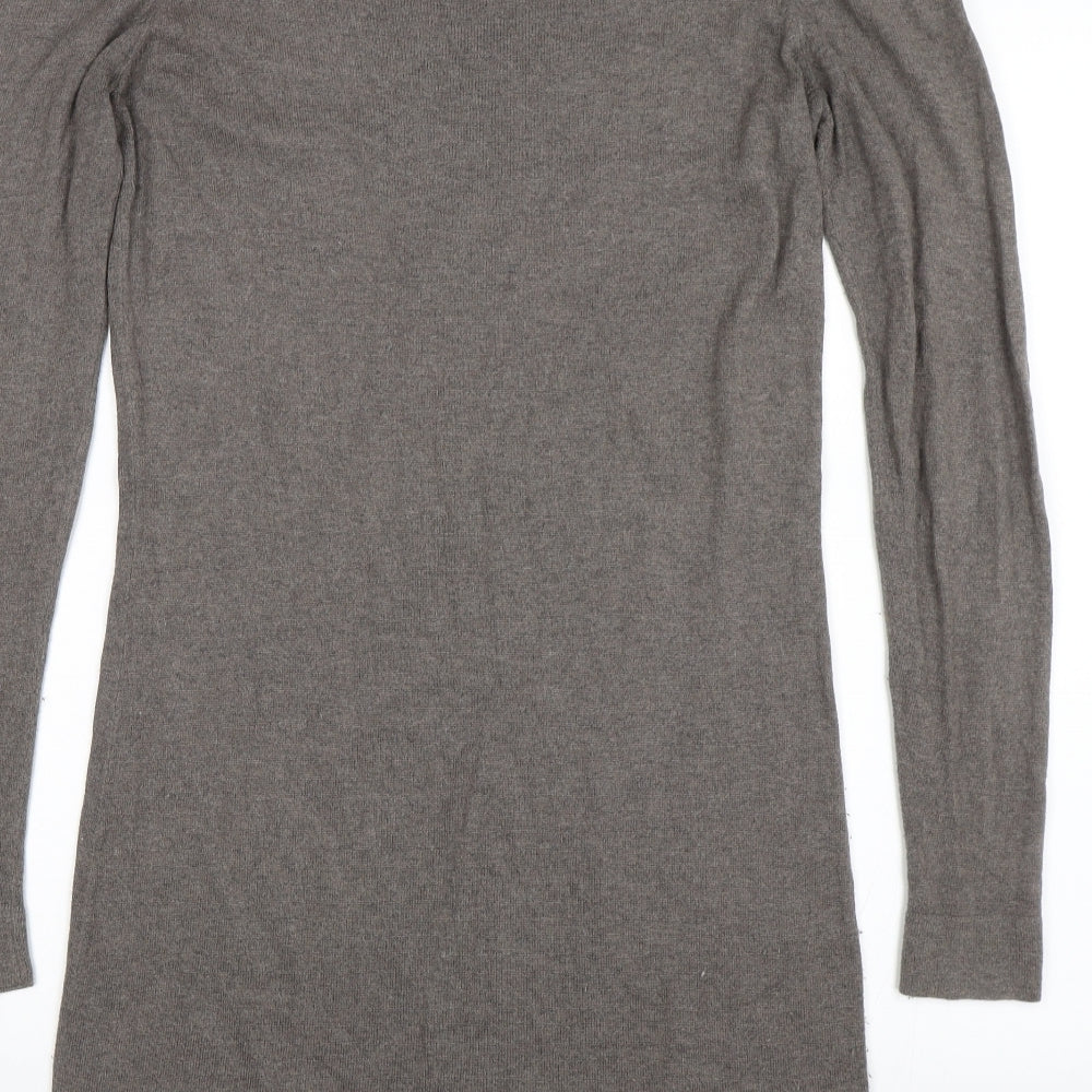 Warehouse Womens Grey   Jumper Dress  Size 14