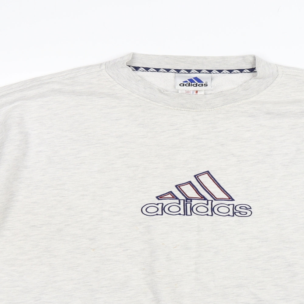 adidas Womens Grey   Pullover Jumper Size 14